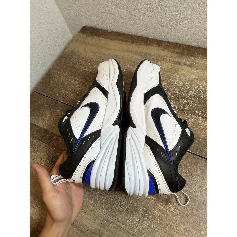 Nike Air Monarch IV Black White Royal Blue Training Shoes Mens Size 9.5 W - Picture 5 of 8